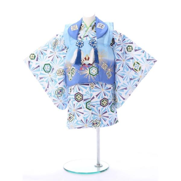 E-1H-33 ベビー着物 100日から1歳 初誕生 初節句 端午の節句 お食い初め 子供の日 こど...