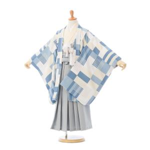 レンタル着物|110〜120cm|5歳男|七五三着物レンタルフルセット(ブルー系)|男の子(五歳) HAO5251