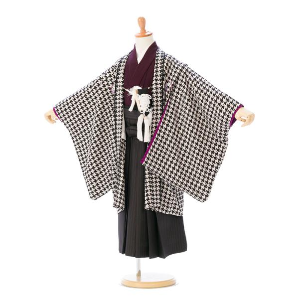 JAPAN STYLE|七五三着物レンタルフルセット(ブラック系 )(白系)|男の子(五歳) 5-7...