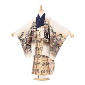 e-7-125 サーモンピンク地 正絹 鹿の子 絞り 7歳 女の子 七五三 着物