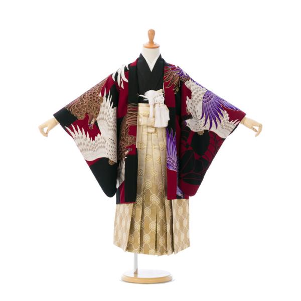 E-5-876 羽織：赤茶×黒 JAPAN STYLE×村田諒太 七五三 5歳男の子 七五三 着物 ...