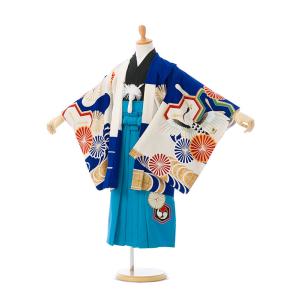 着物 5歳 虎柄の七五三着物レンタルフルセット（白系 ）｜男の子(五歳