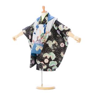 e-7-125 サーモンピンク地 正絹 鹿の子 絞り 7歳 女の子 七五三 着物