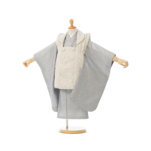 ぷちぷり|着物レンタル|被布セット|90〜100cm|七五三 着物 3歳 男|被布着物セットレンタル(青系)|男の子(三歳　被布) HAOH097