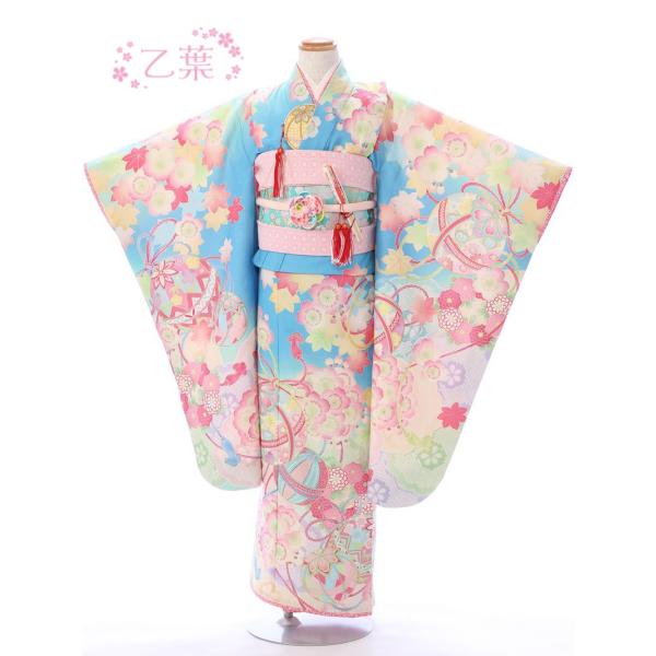 七五三 着物 7歳 フルセット　七五三7歳着物　七五三 レンタル 7歳 女の子 送料無料　簡単な着付...