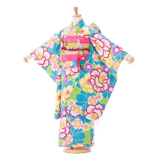 七五三 着物 7歳 フルセット　七五三7歳着物　七五三 レンタル 7歳 女の子 送料無料　簡単な着付...