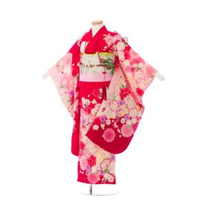 レンタル着物|7歳女の子|花うさぎ|110〜120cm|七五三着物レンタルフル