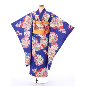 e-7-117 ピンク地 鹿の子 しぼり調 正絹 式部浪漫 7歳 女の子 七五三