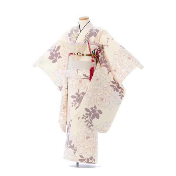 レンタル着物|7歳女の子|115〜125cm|七五三着物レンタルフルセット(白系)|女の子(七歳) ...