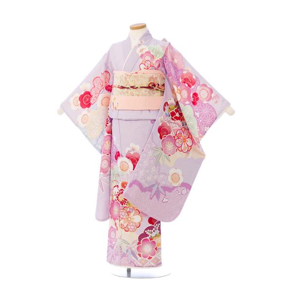 レンタル着物|7歳女の子|式部浪漫|115〜125cm|七五三着物レンタルフルセット(紫系)|女の子...