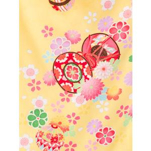 7-867 ブランド 椿姫 黄色/水色地 桜地...の詳細画像3