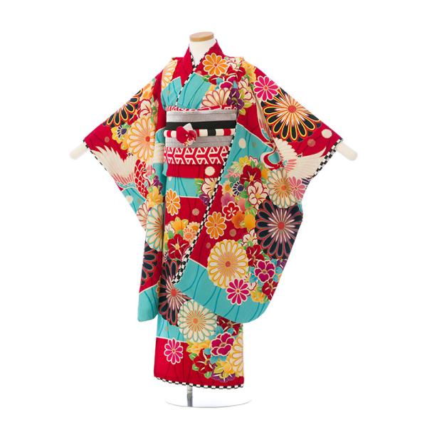 七五三 着物 7歳 フルセット　七五三7歳着物　七五三 レンタル 7歳 女の子 送料無料　簡単な着付...