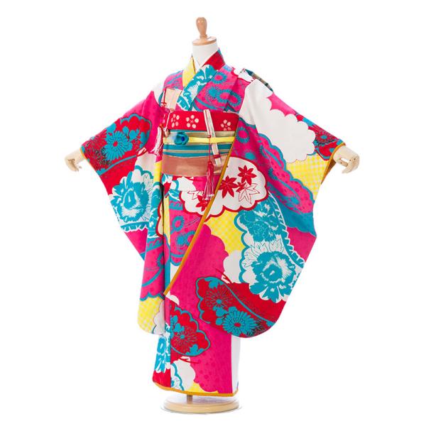 七五三 着物 7歳 フルセット　七五三7歳着物　七五三 レンタル 7歳 女の子 簡単な着付け方マニュ...