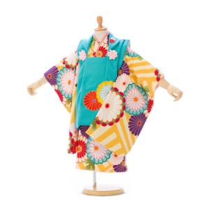 被布セット|花うさぎ|90〜100cm|七五三着物3歳|女の子(被布)フルセット