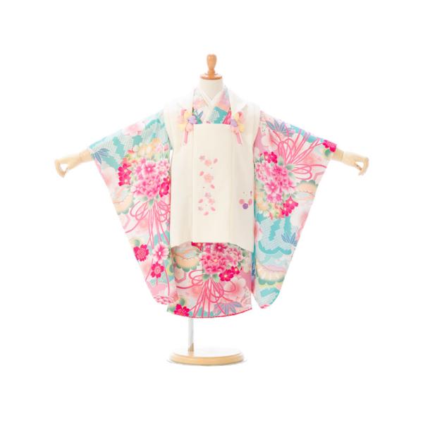 式部浪漫|七五三着物レンタル 3歳 女の子|(被布)フルセット(ブルー系)|女の子(三歳) HAPH...