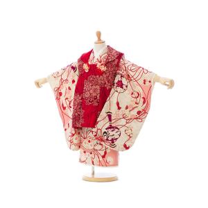 被布セット|華徒然|90〜100cm|七五三着物3歳|女の子(被布)フルセット