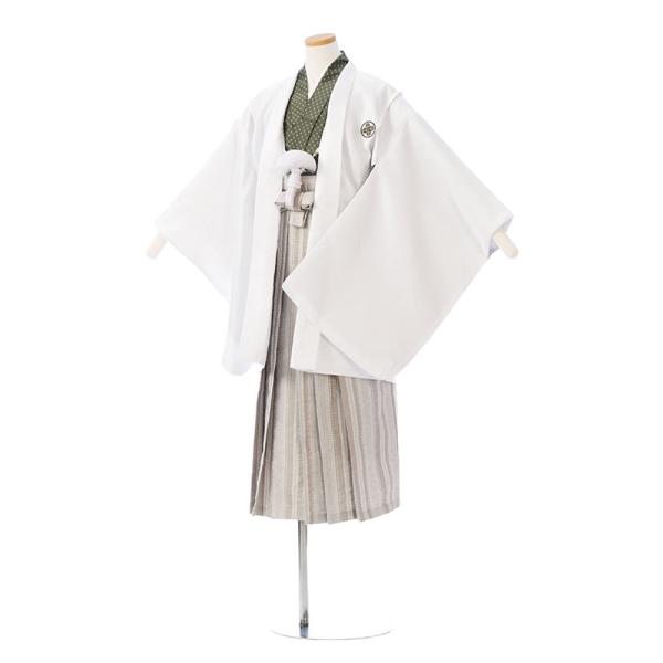 ハーフ成人式 |10歳むけ|140〜145cm|小学生 卒業式袴(白系)|男の子(小学生袴) HAQ...