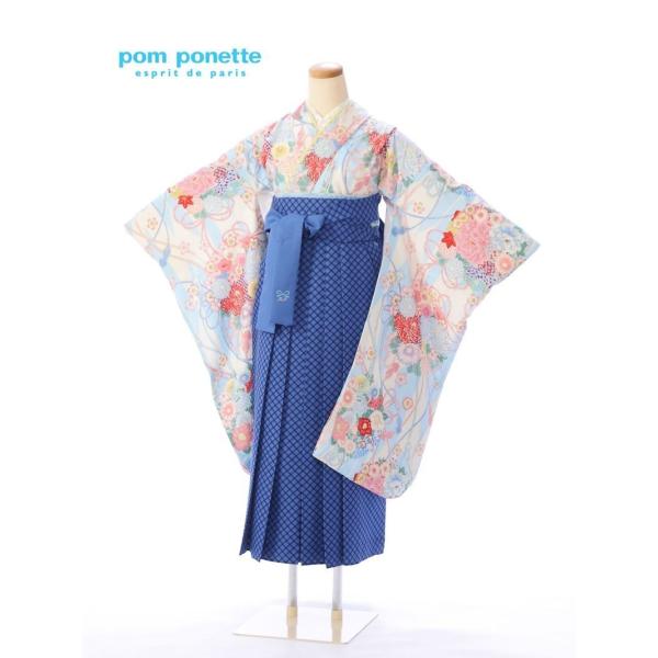 pom ponette 148〜153cm 卒業式 袴レンタル 小学生 女の子  E-13-015_...