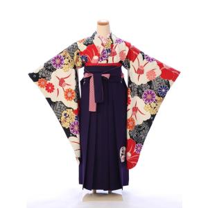 袴レンタル 小学生 148〜153cm 卒業袴 JAPAN STYLE E-13-048_E-H231-23-1｜e-kimono-rental