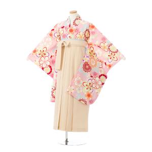 袴レンタル|小学生|卒業式|148〜153cm|卒業袴セット(ピンク系)|女の子(小学生袴) GR-069B_HEQG69B