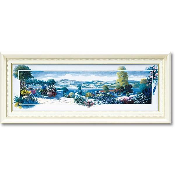 ピーター モッツ 絵画「パノラマ テラス1」(Mサイズ) PM-11001 インテリア 額入り 壁掛...