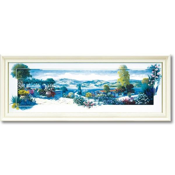 ピーター モッツ 絵画「パノラマ テラス1」(Lサイズ) PM-17001 インテリア 額入り 壁掛...