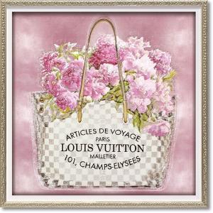 絵画 ブランド キャンバスアート「ピンク ブーケ