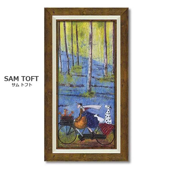 インテリア 絵画 サムトフト 絵画 「 スプリング 」  32.5 × 63.5cm イギリス作家 ...