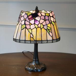 ステンドグラスランプ 葡萄 12インチ ティファニーランプ レトロ