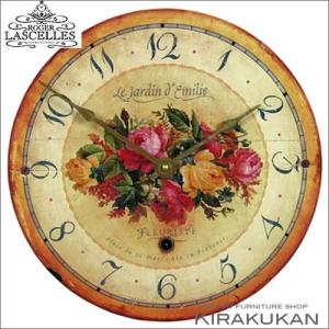 木の時計（スタンド付）モンキーポッド 無垢 φ24cm 掛け時計 置き時計