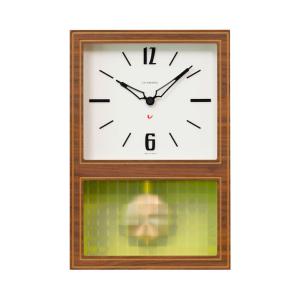 シャンブル GLASS PENDULUM CLASSIC ウォールナット 振り子時計 ウォールクロック 壁掛け時計 送料無料 ロマン レトロ モダン 時計