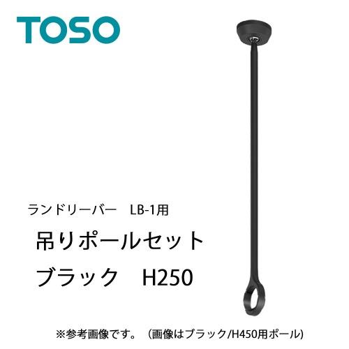 室内物干し ランドリーバーLB-1吊りポールセット H250mm [30020008] ブラック B...