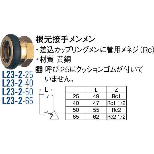 根元接手メンメン L23-2-25 [30715078] SANEI 三栄水栓製作所