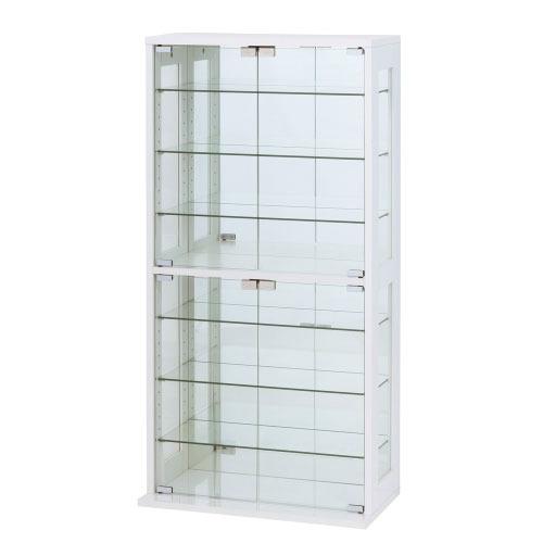 収納棚 コレクションケース ホワイト [4954877270508] W60×D29(35)×H12...