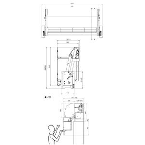業務用収納 業務用エレベスイング 1段棚 什器...の詳細画像1