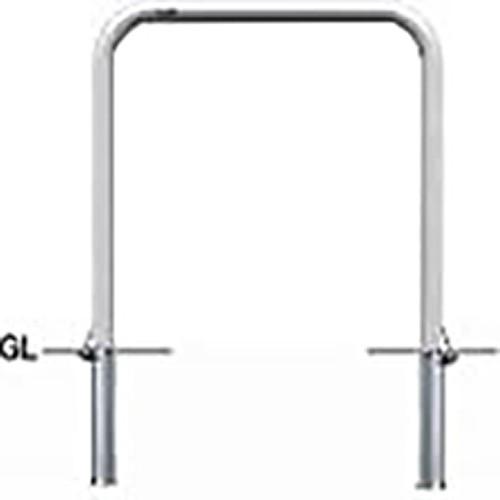 アーチ 車止め φ42.7(t2.0)×W700×H650mm カラー:ステンレス [AA-42SF...