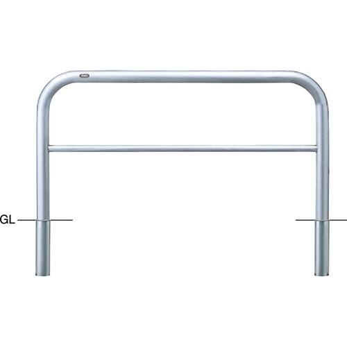 アーチ 車止め 交換用本体のみ Φ60.5×W1500×H800mm ステンレス [AH-7S15-...