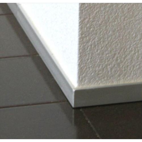 極小アルミ巾木albase アルベース 出隅部材S 2組入 シルバー [AL15D-S] 2トン車配...