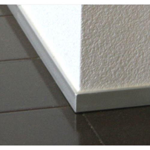 極小アルミ巾木albase アルベース 出隅部材L 2組入 シルバー [AL50D-S] 2トン車配...