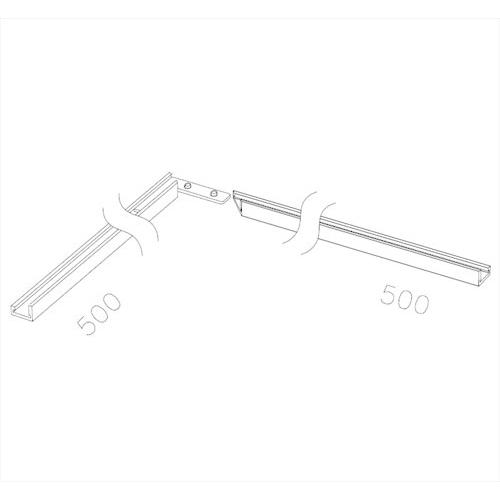 極小アルミ巾木albase アルベース 入隅部材L 2組入 ブラック [AL50I-B] 2トン車配...