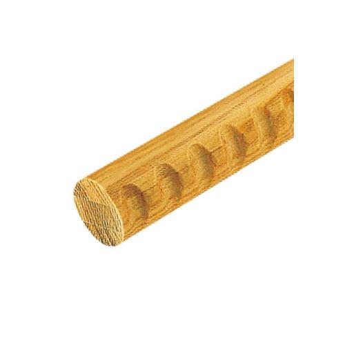 室内用手すり BAUHAUS 35アッシュ丸棒 ディンプル付 4m マツ六 [BD-124] φ35...