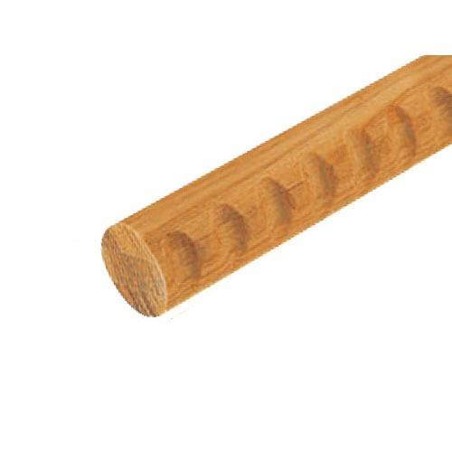 室内用手すり BAUHAUS 35アッシュ丸棒 ディンプル付 4m マツ六 [BD-134] φ35...