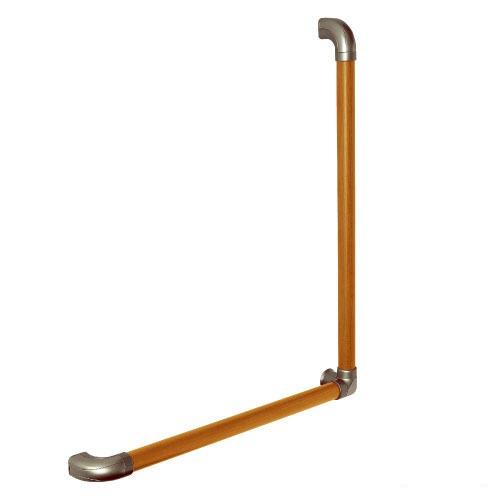 室内用手すり  35セレクト L型ハンド φ35×700×600mm マツ六 [BG-201MB] ...