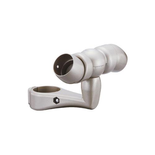 屋外用手すり BAUHAUS フリーRレール 支柱付コーナーブラケット マツ六 [BJ-75ST] ...