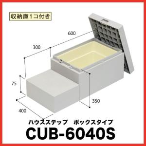 JOTO 城東テクノ ハウスステップ ボックスタイプ CUB-6040W 収納庫無し
