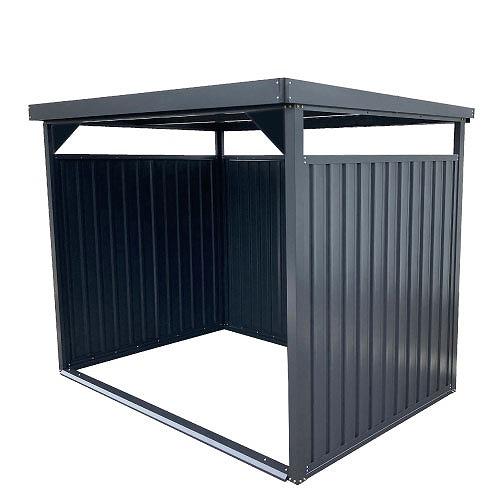 多目的万能物置 間口2400×奥行1800mmタイプ ロングパネル [DM-10L-BK] ブラック...