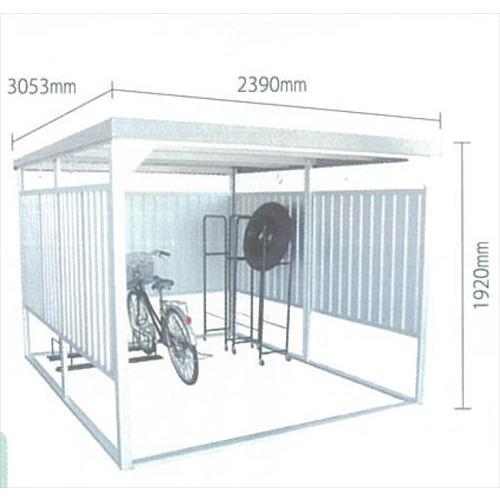 多目的万能物置 [DM-20] 間口2400×奥行3000mmタイプ ショートパネルタイプ 休憩所 ...