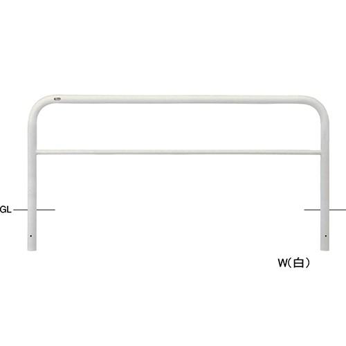 アーチ φ60.5(t2.8)×W2000×H800mm カラー:白 [FAH-7U20-800(W...