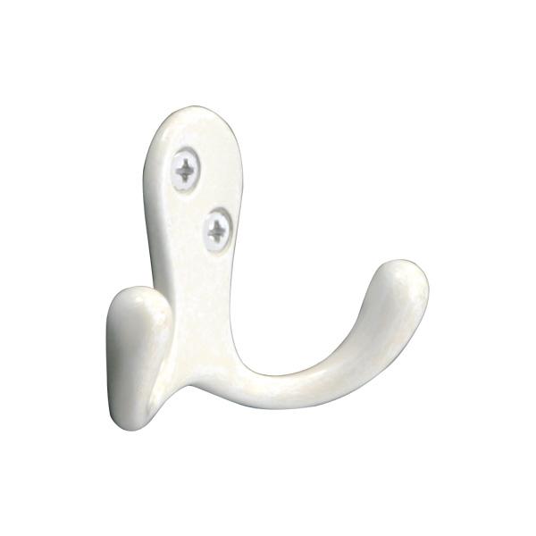 真鍮 フック(ダブルシリーズ) 古白色 アンティーク ブラス 雑貨 [610050] ゴーリキアイラ...