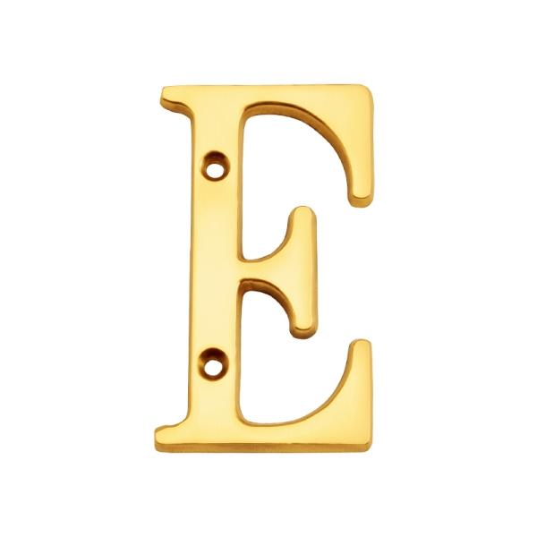 真鍮 切り文字(76サイズ) ブラスレター 金色 76mm 「E」 アンティーク ブラス 雑貨 [8...